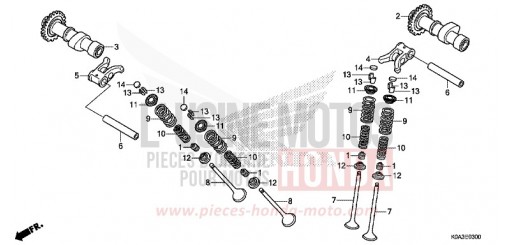 ALBERO A CAMME/VALVOLA CBF300NAJ di 2018
